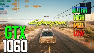 Cyberpunk 2077 - GTX 1060 3gb | 12GB | 1080p Low - Ultra Settings | FRAME-RATE TEST