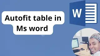 Resize the table to fit within the margin page (Auto-fitting Ms #word table) #table #autofittable