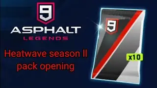Asphalt 9 Legends Opening Heatwave season ll packs + Onyx unlock