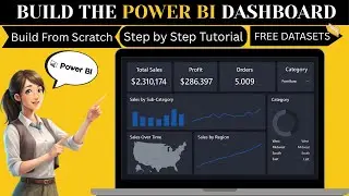 Power BI Dashboard Tutorial for Beginners📊 | 📁Superstore Dataset (Free PBIX + Dataset)