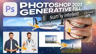 Sun'iy intellekt Photoshop 2023 Adobe firefly AI generator Photoshop generative fill