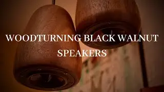 WOODTURNING :  Black Walnut Pendant Speaker