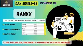 RANKX Function in Power BI | Complete Explanation with Examples | DAX|