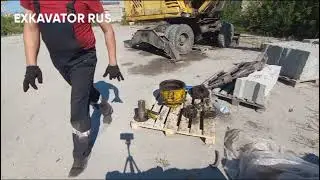 ЭКСКАВАТОР ЕК 18 ТВЭКС РЕМОНТ ПОВОРОТНОГО РЕДУКТОРА