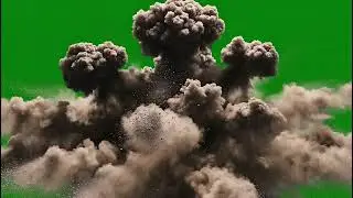 Intense Dust Explosion Green Screen FX: Realistic Cinematic VFX Overlay