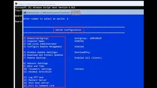Install Windows 2019 Server Core on a Hyper-V, setup the initial configuration and enable RDP.