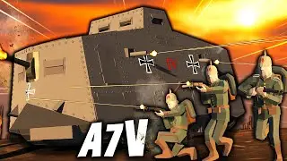 this MONSTER WW1 TANK destroyed MY ENTIRE TRENCH... Ravenfield WW1