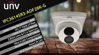 Uniview EasyStar Turret Camera 4MP IPC3614SR3-ADF28K-G