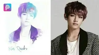 Kim Taehyung Gradasi Oilpaint With PicsArt [ tutorial android 2018 ]
