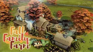 Осенняя семейная ферма🍁🍆│Строительство│Fall Family Farm│SpeedBuild│NO CC [The Sims 4]
