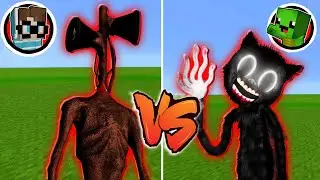 SIRENHEAD ARMEE vs. CARTOON CAT ARMEE in MINECRAFT! [Deutsch/HD]