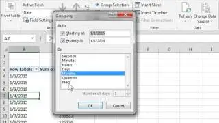 Pivot Table Grouping