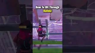 How to hit through builds in Fortnite #fortnite #fortnitetips