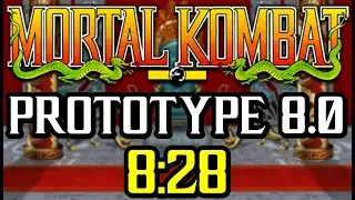 Mortal Kombat (Arcade) Prototype 8.0 Speedrun 8:28