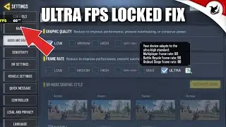 60 FPS LOCKED FIX | Ultra FPS Not working | NO ROOT
