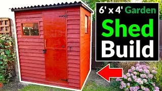 Building a Garden Shed from Reclaimed Materials - Complete Project (Fast Version)