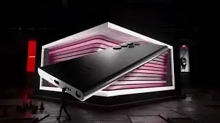 Samsung S22 Ultra- 3D Naked Eye/Anamorphic Billboard | Maxon Cinema 4D & Octane Render