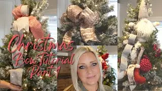 Decorate With Me, High End Christmas Bow and Tree Ribbon Tutorial Part 1 2022.