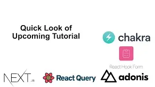 Quick look of Upcoming course with NextJS and AdonisJS v5
