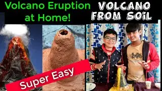 How to Make Volcano Eruption at Home | Volcano DIY Science Experiment | Volcano Project For School