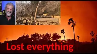 Body language: Mel Gibson and James Woods about the fires in LA