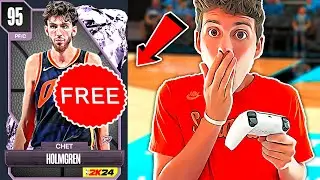 FREE PINK DIAMOND CHET HOLMGREN NOW AVAILABLE IN NBA 2K24 MyTEAM! HOW TO EASILY GET HIM!