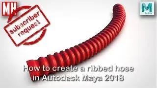 How to create a ribbed hose for your Sci-Fi scene in Maya 2018