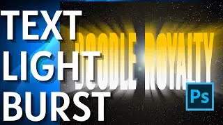 How to Create Light Burst Text Effect in Photoshop