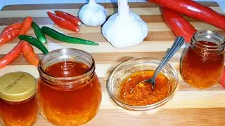 how to make easy CHILI GARLIC SAUCE | HOMEMADE GARLIC CHILI OIL PASTE