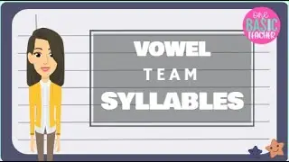 Syllabication with Vowel Teams Words Reading and Writing For Kids