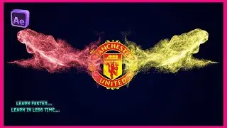 After Effects Tutorial_ How To Create Logo Reveal Animation with colored particles in After Effects.