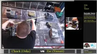 Charity Hammer Stream 2 Game 13 - Chuck Arnett (Orks) vs Zak Nelson (Ynarri/Eldar/Druhkari)
