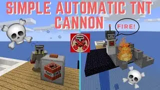 Redstone Tutorial #18: How to make a Simple Automatic TNT Cannon with modification tips Minecraft