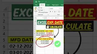 EXCEL ✅ DATE CALCULATE ⏰ FORMULA USE 🔥|| CALCULATE DATE USING EXCEL FORMULA ✅ 