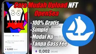 Cara Jual Foto NFT Di Opensea - Upload NFT Di Opensea gratis !!!