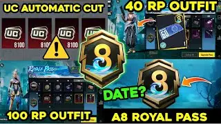 🔴Bgmi Uc  Automatic cutting Problem | A8 Royal Pass release date ? Bgmi UC Cut Automatically