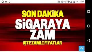 SiGARA FIYATLARI *OHAA*2019