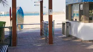 PERCo turnstiles at the Abu Dhabi beach, the UAE