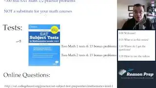 #1 - Intro, SAT Math Subject Test 1 & 2 Review