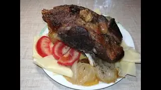 Баранина в духовке на противне  - Lamb in the oven on a baking sheet