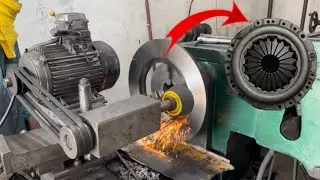 “Clutch Pressure Plate Resurfacing | Heavy Duty Lathe Machine Work”