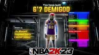 6 FOOT 7 DEMIGOD BUILD IN NBA 2K23! *USE BEFORE PATCHED*