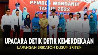 Upacara Memperingati Detik Detik Proklamasi di lapangan Srikaton dusun Sriten