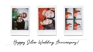 Happy Silver Wedding Anniversary Tito Ernie and Auntie Winnie🤍🥂!!