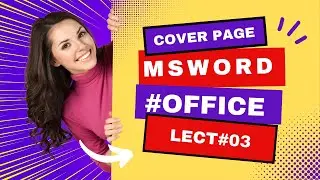 Design A Cover Page In Ms Word |how To Add Table In Ms Word