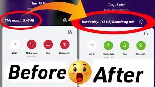 How to Enable Today Data Usages Option for All Realme Device 2022 || today data use notification🤫