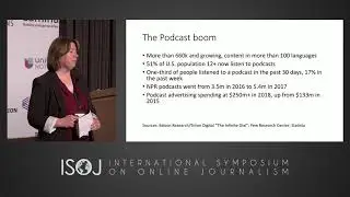 ISOJ 2019 Day 1 — Ok, Google, Alexa and Siri: Play the news. (Debbie Hiott)