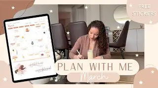 👩🏻‍💻 Plan with me March | Yoga Digital Stickers + FREEBIE | CYBERRY 2024 Digital Planner