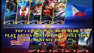 Top No. 1 Squad Mobile Legend Play in Arena Contest with Full Team