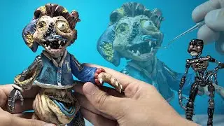 How to make a LION MASCOT/MIMIC from FNAF SECURITY BREACH RUIN with CLAY